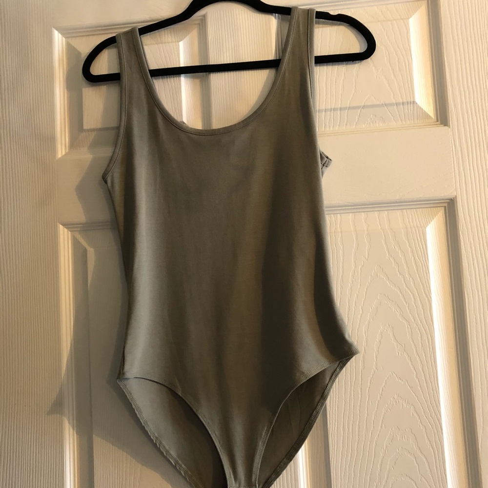 Gray bodysuit